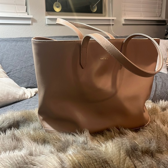 Matt & Nat Vegan Leather Bag Almond or Cream Color EUC - Picture 2 of 6